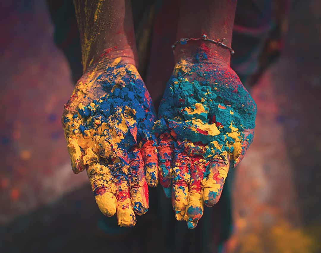Colors for Holi festival - Vinyasa Yoga
